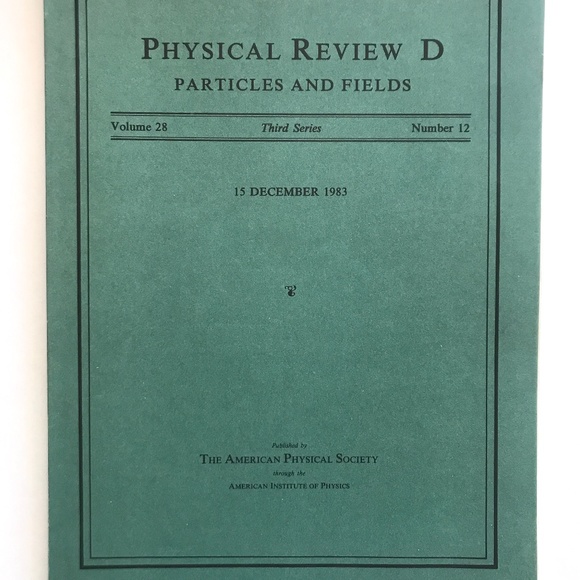 Stephen Hawking Article in Physics Review 1983. New. Vintage. Rare. - Picture 1 of 12